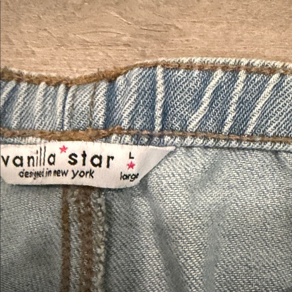 Vanilla Star Ultra Cozy Wide Leg Women's Light Blue Jeans - Picture 4 of 8